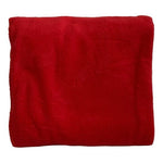 Red Plush Throw Blanket 60x48 Soft Fleece Polyester Couch Bed New