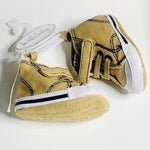 Koala Kids Baby Boy Bootie Sneakers Tan Canvas Upper Size 1 Boot Style NWT