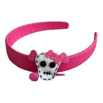 Handmade Pink Funny Girl Skull Headband Hair Band Halloween Accessory NWOT