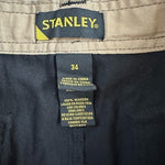 Stanley Tucson Men's Navy Blue Cotton Ripstop Cargo Shorts 34 Wide Leg NWOT