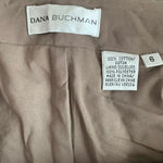 Dana Buchman Brown Floral Crochet Straight Leg Ankle Pants Size 6 Cotton Lined