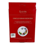 Sur La Table Circle Kebab Skewers Black Metal Grill BBQ Set of 4 15" NIP