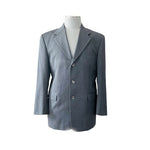 Bosco Uomo Men's Gray Wool Blazer 40R 3-Button 100% Wool $264 Retail EXC