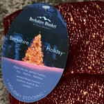 Berkshire Christmas Stocking 19" Glitter Hooked Red Gold NWT