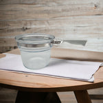 Vintage Pyrex Clear Glass Flameware Inner Pot 1.5 Qt Cookware 12" Excellent