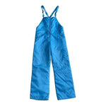 Vintage Light Blue Nylon Snow Overall Ski Jumpsuit Zip Front Size 164 Rare Good