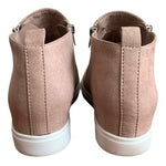 Time and Tru Dusty Rose Wedge Ankle Booties Women’s Size 9