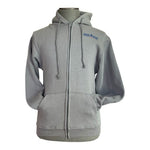 Made Here Bayside Men's Blue Zip Front Hooded Sweater Small Cotton Blend NWOT