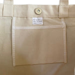 NWOT Teddy Bear Print Linen Shopping Tote Bag Cream Orange Multi-Purpose
