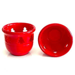 Pair of Ceramic New Year Tree Candle Holders Christmas Holiday Decor
