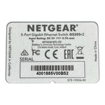 NETGEAR GS205 5-Port Gigabit Ethernet Switch Compact Desktop Splitter Used