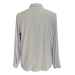 Orvis Women's Grey Silk Long Sleeve Button Up Dress Shirt L (14-16) NWT