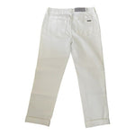 Jennifer Lopez Women's White Cotton Capri Jeans 2L Zip Front Stretch NWT