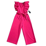 Tommy Hilfiger Women's Magenta Pink Sleeveless Jumpsuit 2 V-Neck Cropped NWT