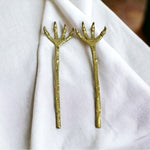 Serving Hands Halloween Claw Salad Servers Set of 2 Gold Metal Tongs Forks VG