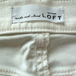 Ann Taylor LOFT Women's White Skinny Jeans Size 28/6 Mid Rise Cotton Stretch EXC