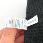 Double Layered Acrylic Knit Scarf Black Unisex Neck Warmer 70"x11" NWOT