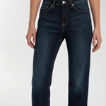 PAIGE Skyline Straight Dark Wash Blue Jeans Womens Sz 29 31W VG