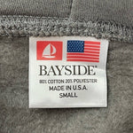 Made Here Bayside Men's Blue Zip Front Hooded Sweater Small Cotton Blend NWOT