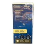 LUMINEO Micro LED String Star Lights 100 Warm White 16.2ft Battery Operated NIB