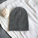 VICI Cloud Beanie Women's Grey Knit Hat 11" Double-Layered Acrylic NWOT