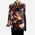 MADE IT ART Women's Multicolor Boyfriend Flannel Shirt Size S VG