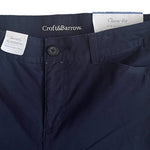 CROFT & BARROW Secretly Slimming Stretch Straight Leg Pants Navy Size 8 NWT