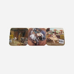 Dessous De Verres Paris Degas Ballerinas Glass Coaster Set 4" European Art NOB