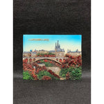Luxembourg 3D Art Frame Ceramic Landscape Picture 4" Souvenir Memorabilia VG