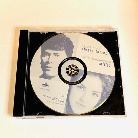 Rare! CD Alvaro Torres - Solo Yo Lo Se / Millie - Entre Cuatro Paredes