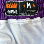 Slam Skyline Men's Purple Athletic Shorts M Boxer Pull-On Quick-Dry Excellent