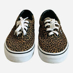 VANS Leopard Print White Brown Unisex Skate Sneakers Men’s Size 5