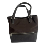 Esprit Women’s Brown Leather Nylon Tote Bag Handbag Shoulder Bag