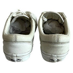 VANS Old Skool Reissue White Leather Sneakers Lace Up Athletic Shoes Mens 5