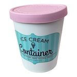 Ice Cream Container 1 Quart Pink White Blue Reusable Freezer Storage NWOT