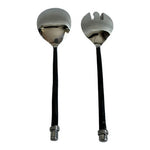 Vintage Storehouse Artisan 2-Piece Stainless Steel Salad Server Set India New