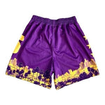 Slam Skyline Men's Purple Athletic Shorts M Boxer Pull-On Quick-Dry Excellent