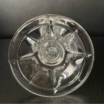 Vintage GORHAM Viscount 24% Clear Crystal Tulip Candle Holder 7.25"