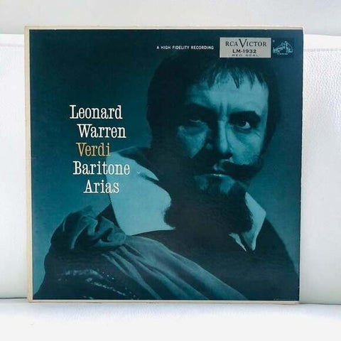 LP Warren, Verdi - Verdi Baritone Arias Vinyl Record