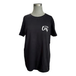 Alter Ego Black White Italian Soft Cotton Crewneck T Shirt M Unisex Oversized NW