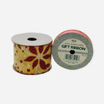 NIB Floral Yellow Red White and Pink Decorative Ribbon Spools