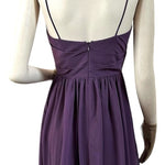 David’s Bridal Purple Sheer Fit & Flare Bridesmaid Dress Straps Size 0