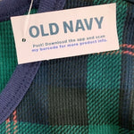 Old Navy Maternity PJ Set Jersey Top Pants Plaid Green Blue Pink Cotton NWT