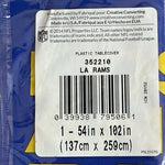Los Angeles Rams Super Bowl LVI Plastic Table Covers 54x102 2 Pack NFL Certified