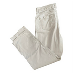 SONOMA Beige Cotton Stretch Jeans Women Size 8 Mid Rise Ankle 27" Inseam VG