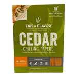 Here's your optimized listing:  Fire & Flavor Cedar Grilling Paper 2 Pack NIB