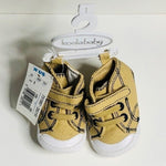Koala Kids Baby Boy Bootie Sneakers Tan Canvas Upper Size 1 Boot Style NWT