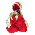 Vintage Danish Little Red Riding Hood Doll Sleeping Eyes Denmark 5.5 Collectible