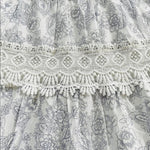 Victorias Secret Strapless White Floral Lace Mini Dress Cotton Fit Flare XS
