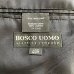 Bosco Uomo Men's Gray Wool Blazer 40R 3-Button 100% Wool $264 Retail EXC